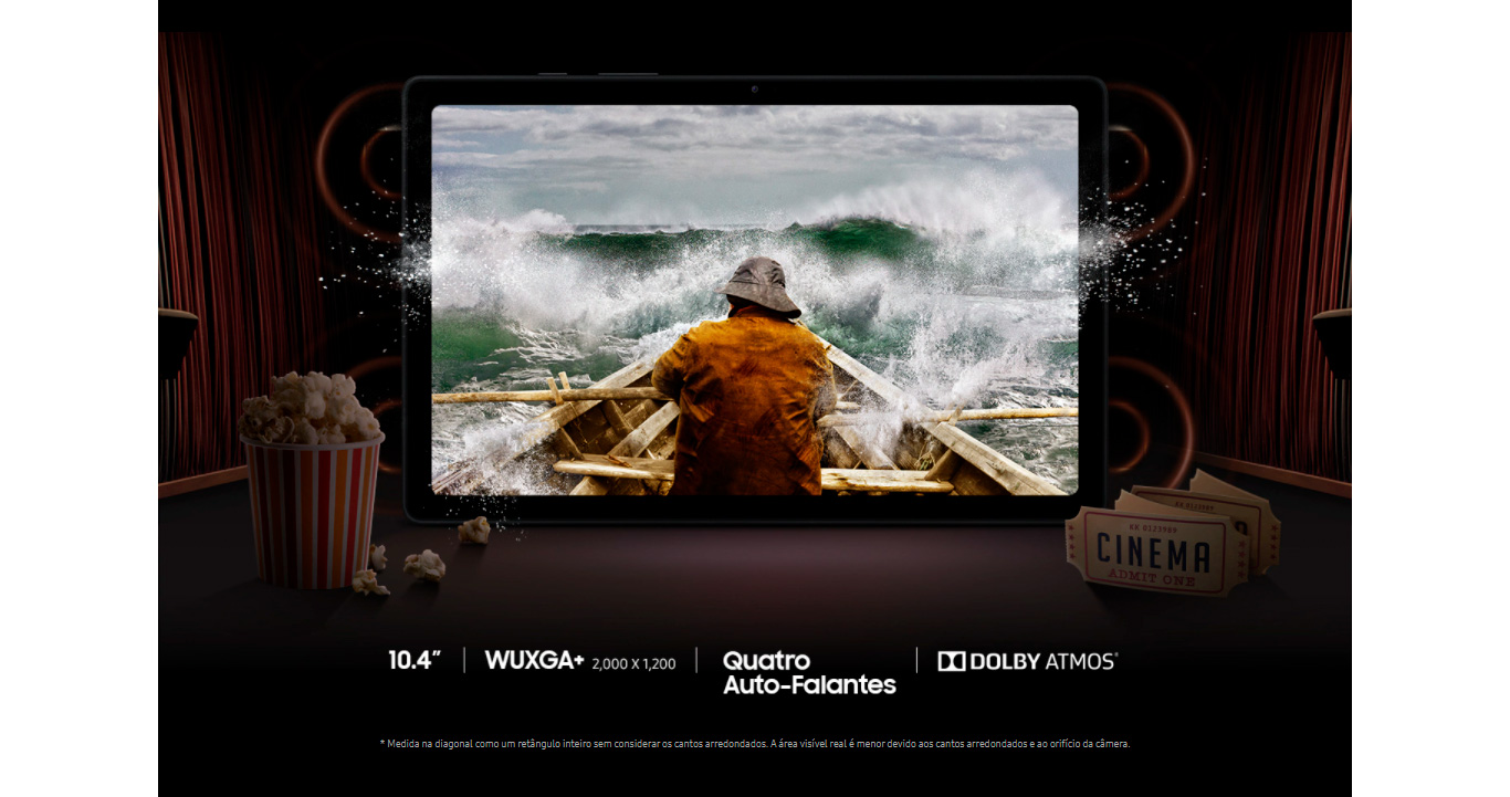 Tablet Samsung Galaxy A7 WiFi T500 64GB 3GB RAM Tela Grande 10.4